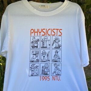 “Physicists” cartoon graphic tee